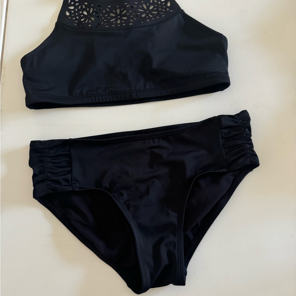Justice Black Bikini Swim Set